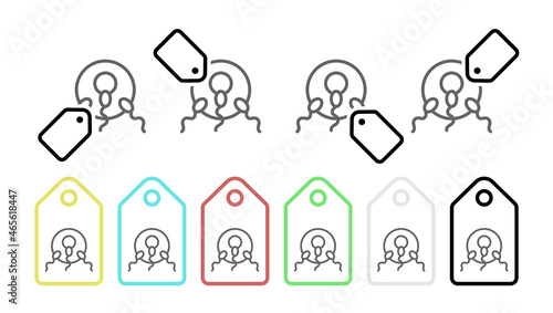 Reproductive, spermatozoids, egg vector icon in tag set illustration for ui and ux, website or mobile application