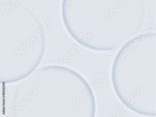 Geometric buttons in neumorphism style. Graphic elements in skeuomorph design. 3d Vector