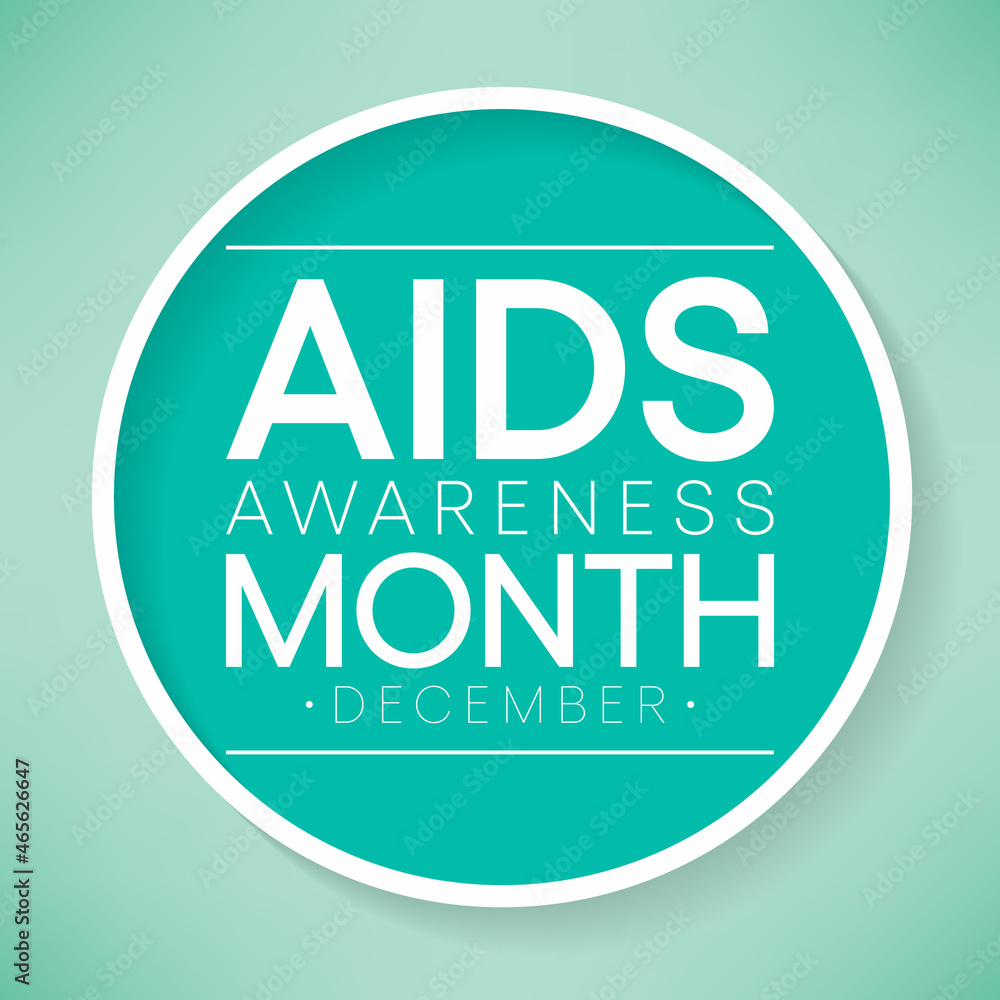 Aids awareness month is observed every year in December, This day brings attention to the growing number of people living long and full lives with HIV and to their health and social needs. Vector art Aids awareness month is observed every year in December, This day brings attention to the growing number of people living long and full lives with HIV and to their health and social needs. Vector art