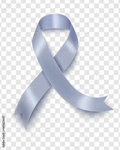 Vector illustration of the brain cancer awareness tape, isolated on a transparent background. The concept of Brain Cancer Awareness Month.Design for the poster