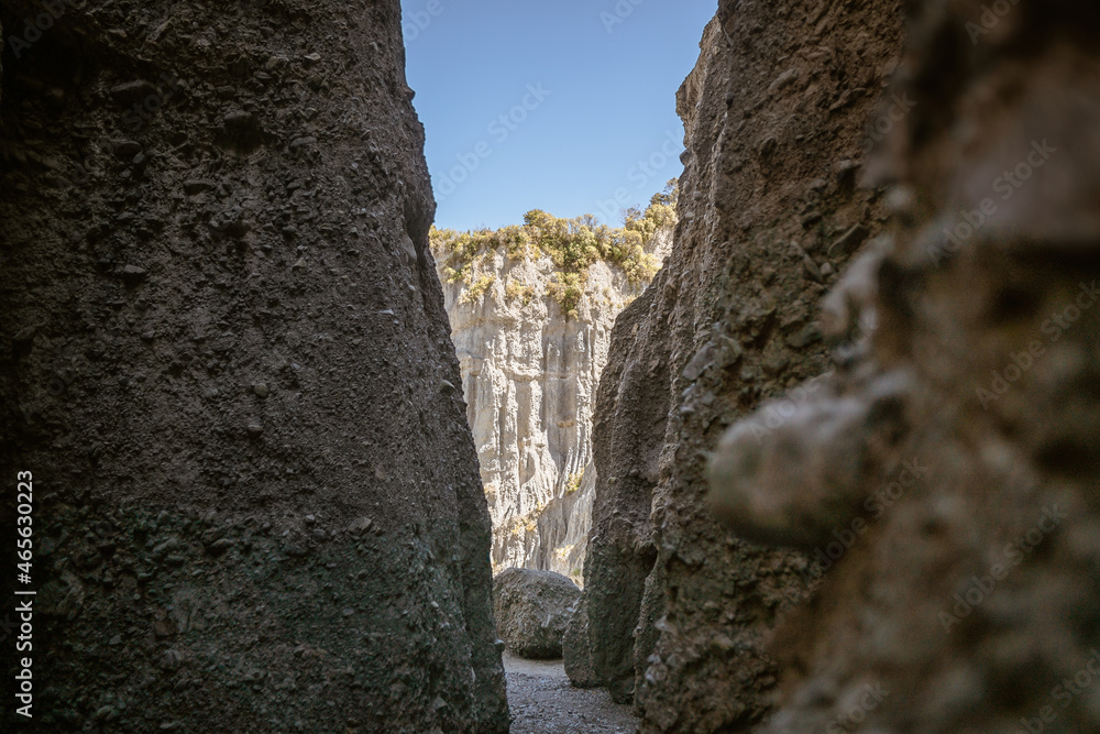 The Putangirua Pinnacles in New Zealand