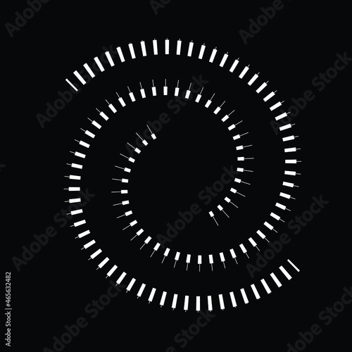 Radial speed Lines in Spiral Form for comic books . fireworks Explosion background . Vector Illustration . Starburst
 round Logo . Circular Design element . Abstract Geometric star rays . Sunburst .