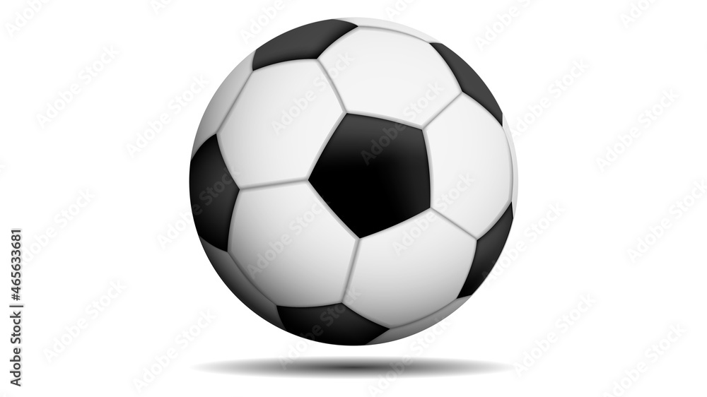 Classic soccer ball isolated on white background