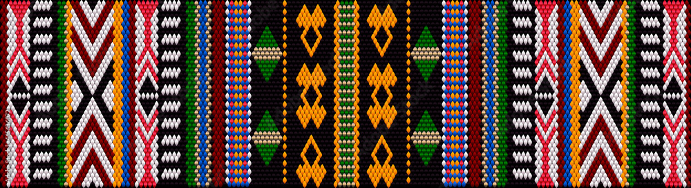 Folk ornament, national pattern, ethnic embroidery, ornamental texture ...