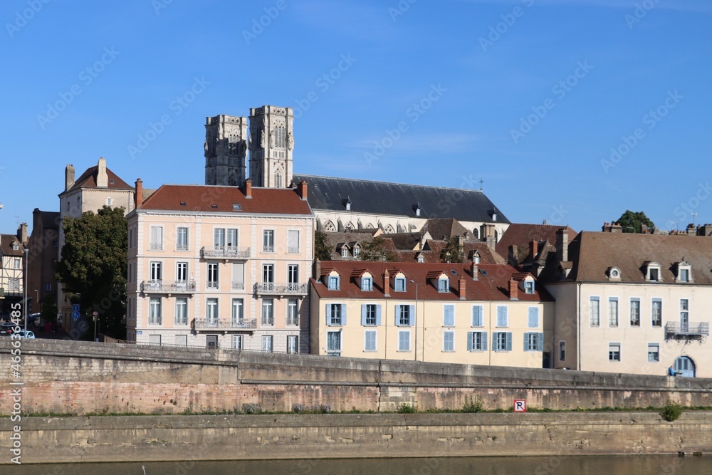 town of Chalon Sur Saone in Burgundy 