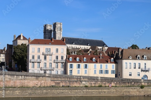 town of Chalon Sur Saone in Burgundy  photo