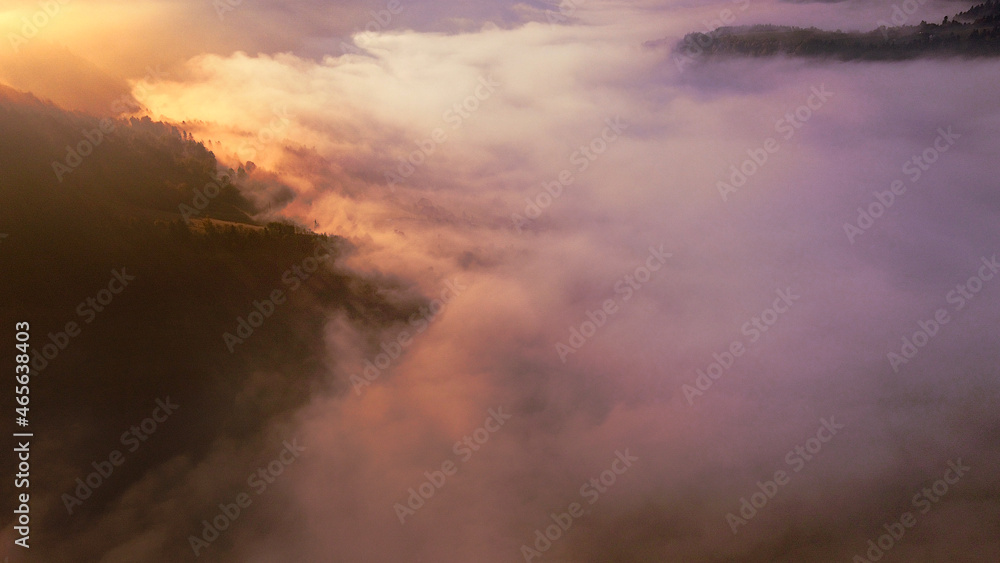 Fototapeta premium Muszyna Zdrój Wschód Słońca 