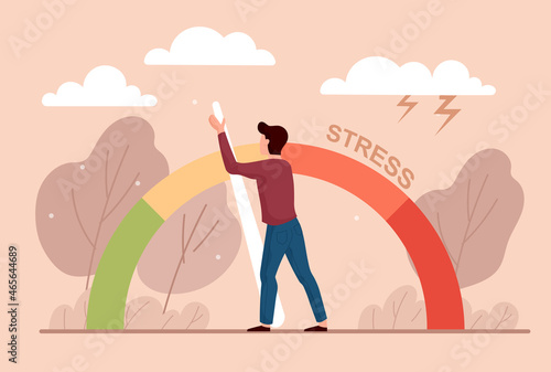 Stress level reduced concept