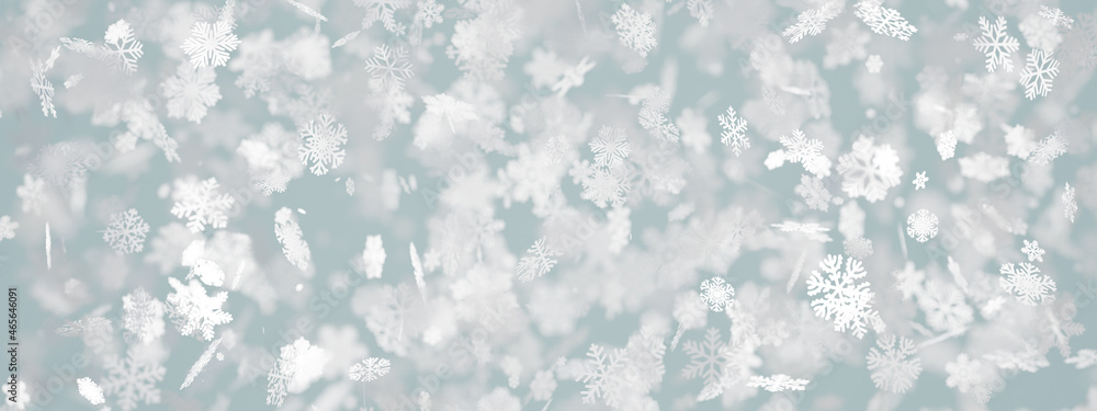 3D render of cold snowflakes falling from the sky in a heavy blizzard climate 3D render of cold snowflakes falling from the sky in a heavy blizzard climate