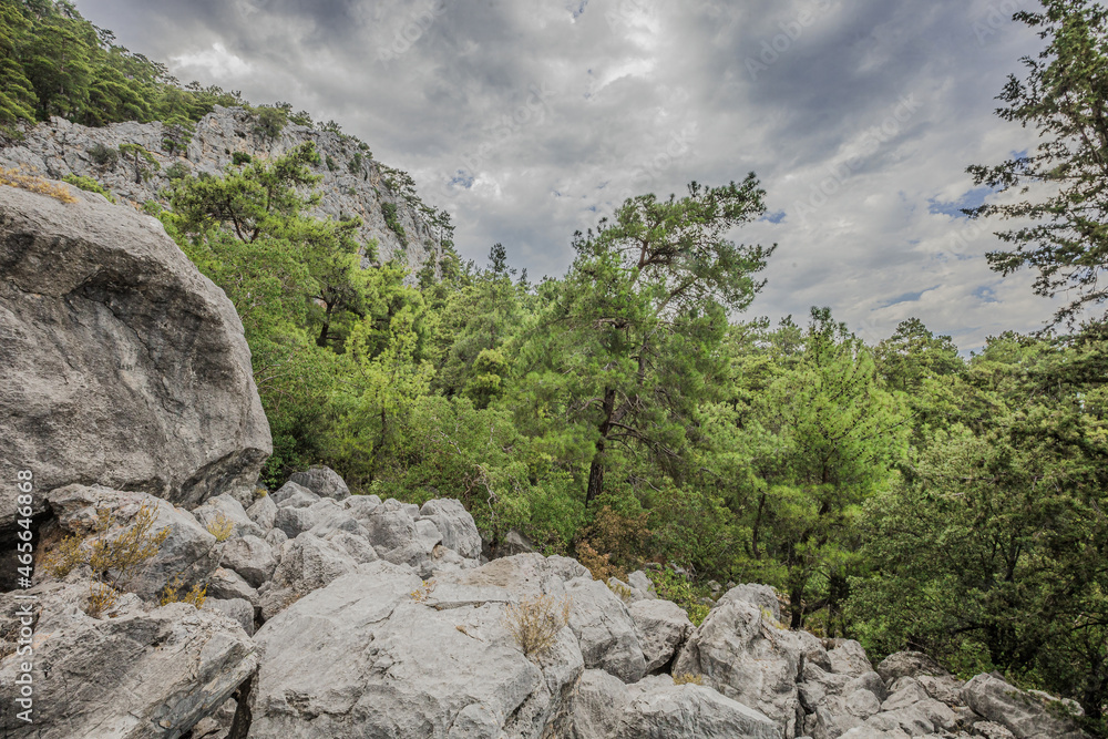 stone rocks in the mountains of Turkey