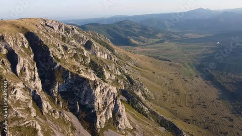 Szekler's Stone Aerial View in Romania. photo