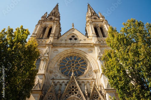 Facade of Saint Louis des Chartrons Catholic Church in Bordeaux