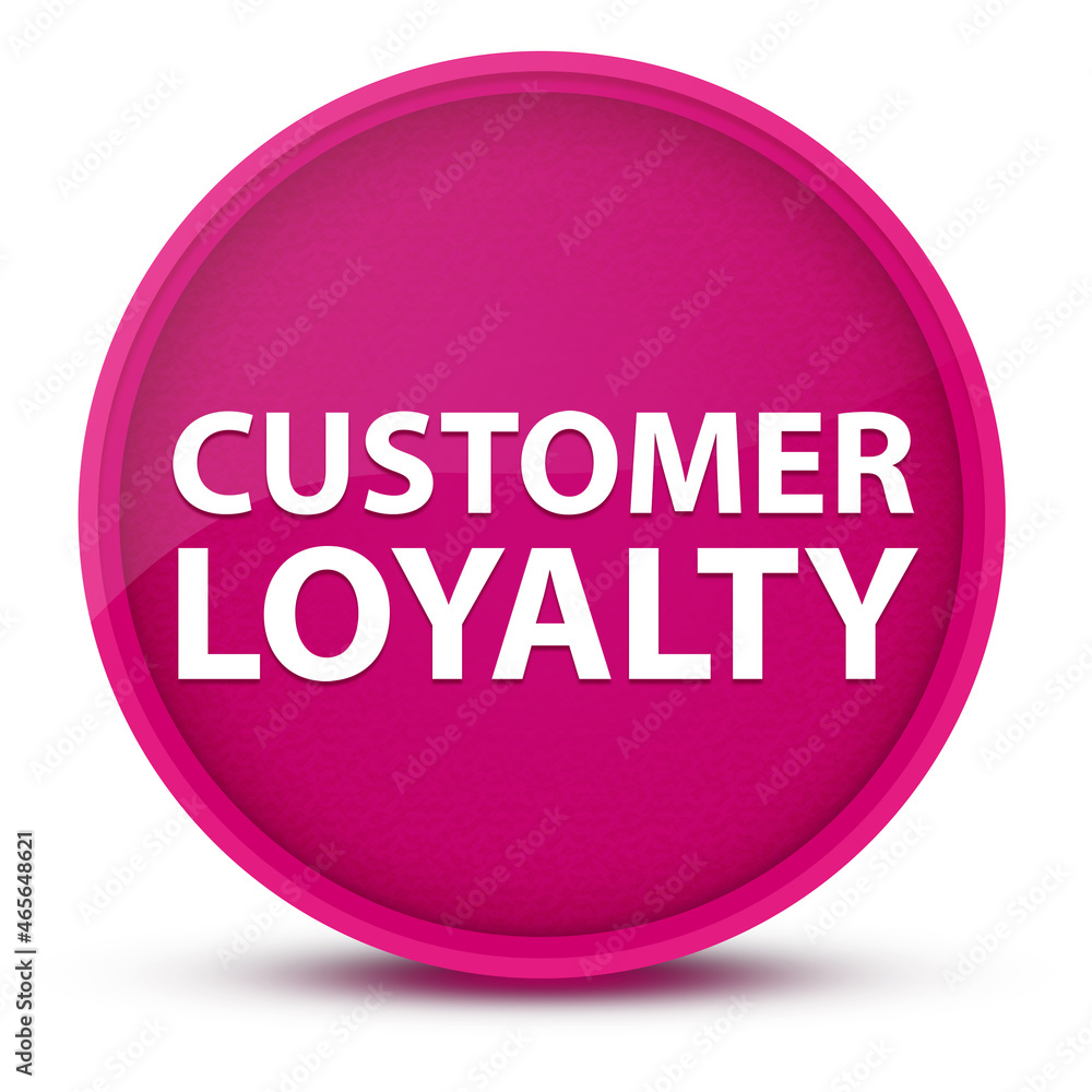 Customer Loyalty luxurious glossy pink round button abstract Customer Loyalty luxurious glossy pink round button abstract