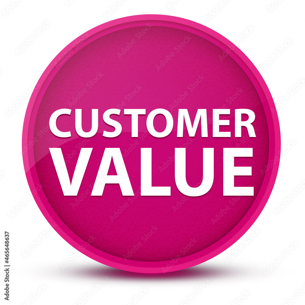 Customer Value luxurious glossy pink round button abstract Customer Value luxurious glossy pink round button abstract
