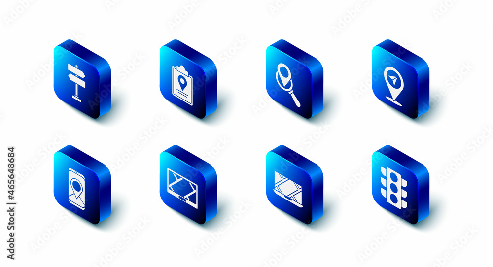 Set Folded map with location marker, Search, Location, Traffic light, City navigation, Gps device, and Road traffic sign icon. Vector Set Folded map with location marker, Search, Location, Traffic light, City navigation, Gps device, and Road traffic sign icon. Vector
