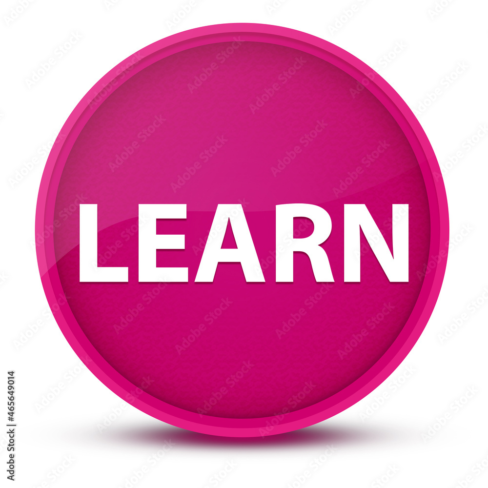 Learn luxurious glossy pink round button abstract Learn luxurious glossy pink round button abstract