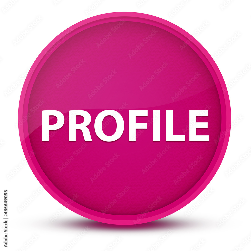 Profile luxurious glossy pink round button abstract Profile luxurious glossy pink round button abstract