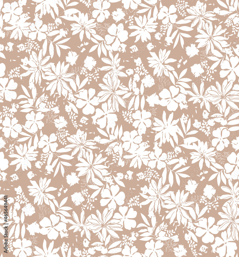 Obraz premium Seamless flowers pattern, floral print.