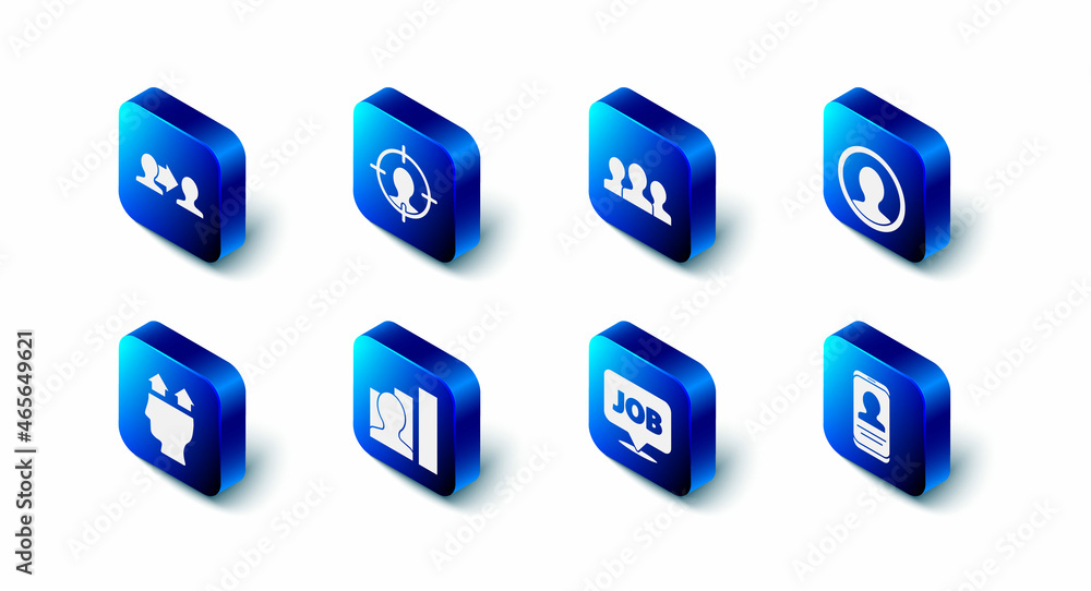 Set Head hunting, Users group, Create account screen, Mobile with resume, Speech bubble job, Productive human, of and Project team base icon. Vector Set Head hunting, Users group, Create account screen, Mobile with resume, Speech bubble job, Productive human, of and Project team base icon. Vector