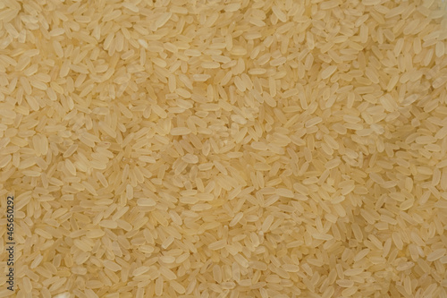 Raw rice. Background of rice texture. Healthy and sports nutrition. photo