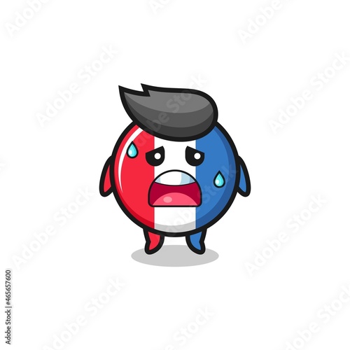 the fatigue cartoon of france flag © heriyusuf