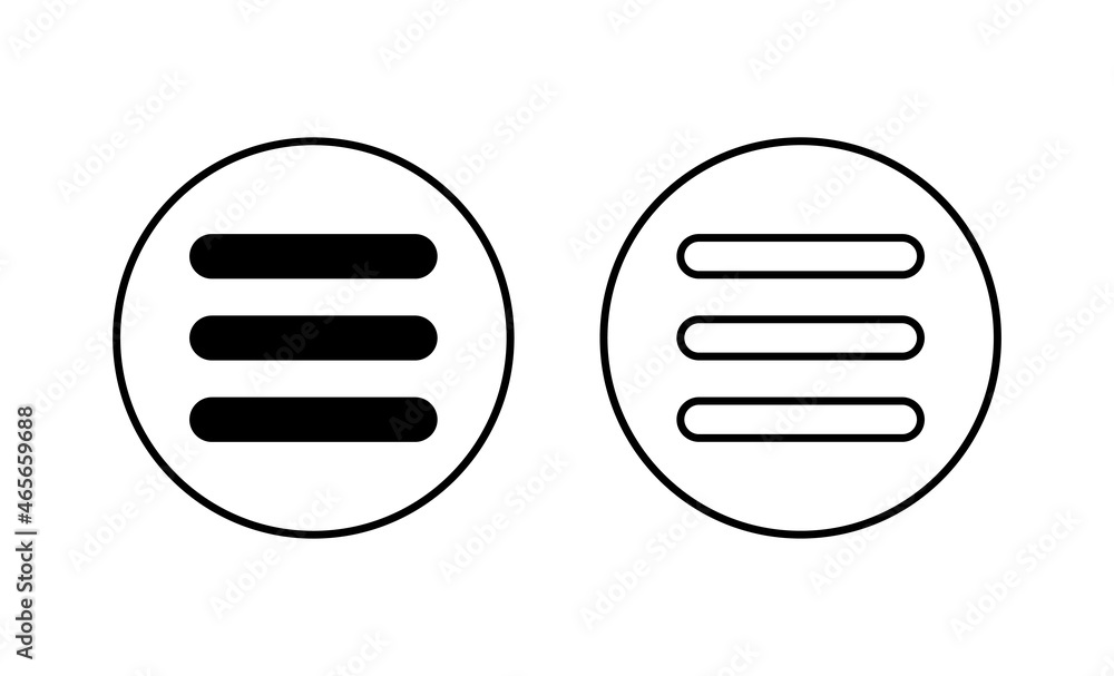 Menu Icons set. web menu sign and symbol. hamburger menu symbol Menu Icons set. web menu sign and symbol. hamburger menu symbol