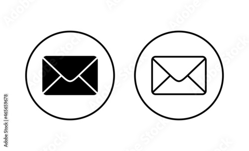 Mail icons set. email sign and symbol. E-mail icon. Envelope icon