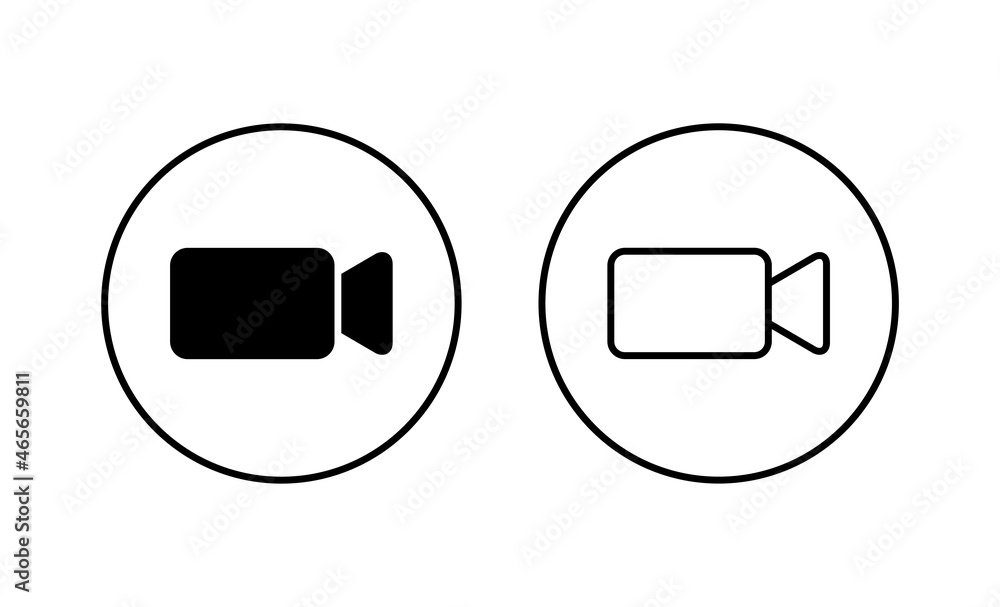 Video icons set. video camera sign and symbol. movie sign. cinema Video icons set. video camera sign and symbol. movie sign. cinema