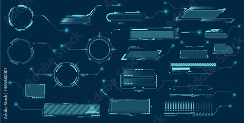 Names of callouts. Callout labels, call information panels and modern layout templates for digital information blocks.  Futuristic set advertising communication. Vector illustration
