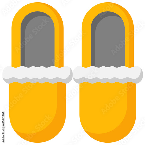 slippers flat icon