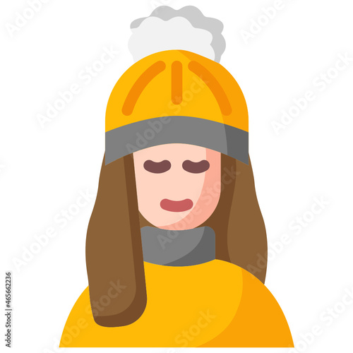 woman flat icon