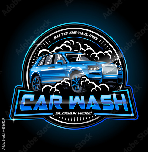 Car Wash Logo, Car service, Car Repair logo, Automotive Detailing