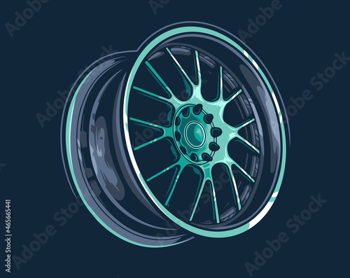 Tire shop, Wheel logo, Template Logo Tires