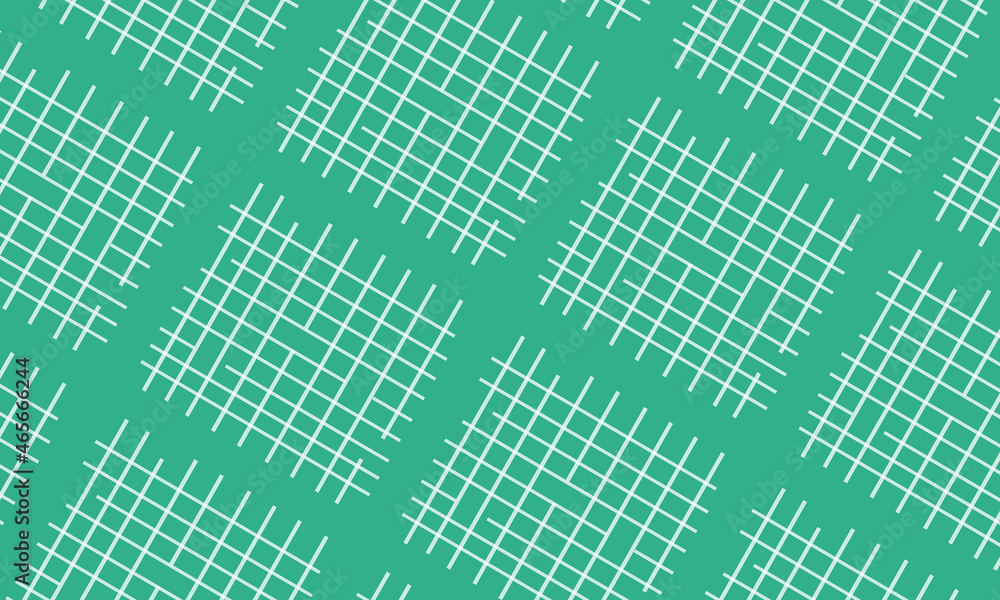turquoise green background with slanted grid set