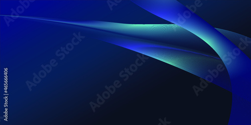 Abstract Blue Background With Lines