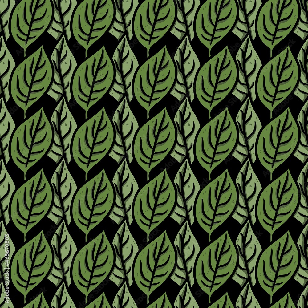 seamless pattern of green leaf background seamless pattern of green leaf background