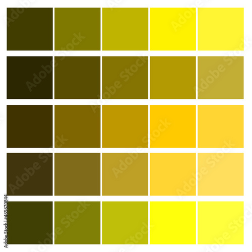 Fotografija Green and yellow color palette