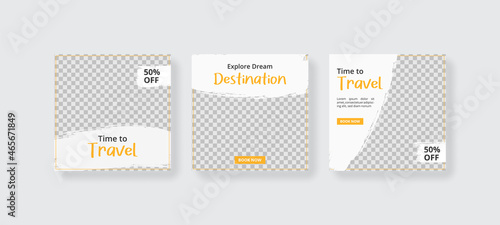 Social media post template. Web banner square for ads.