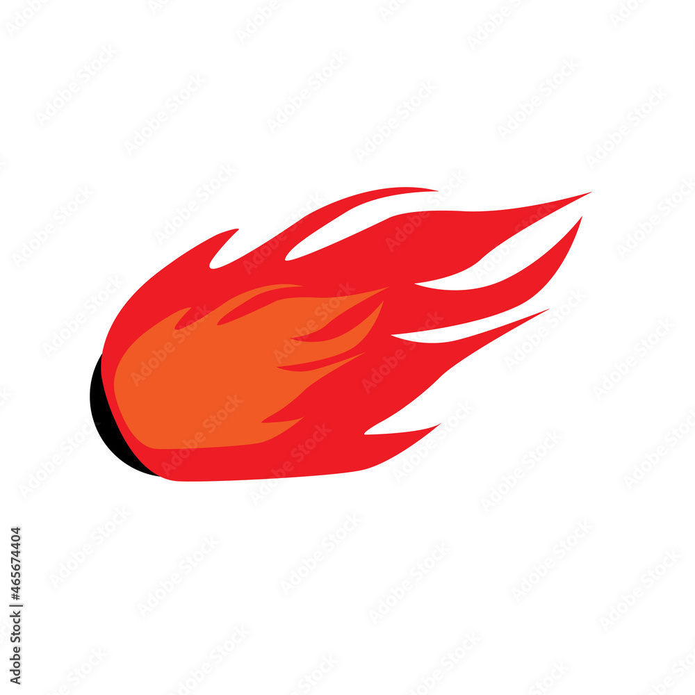 Fototapeta premium illustration of an fire vector concept