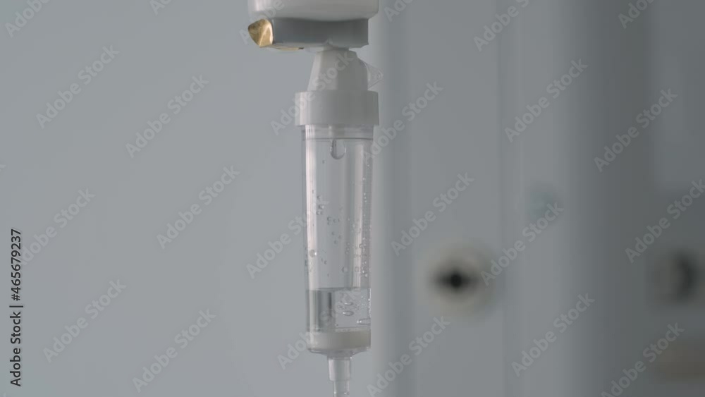 Handheld motion intravenous drip equipment, Medical treatment concept - Close up Handheld motion intravenous drip equipment, Medical treatment concept - Close up