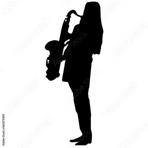 saxophone artist music instrument female
