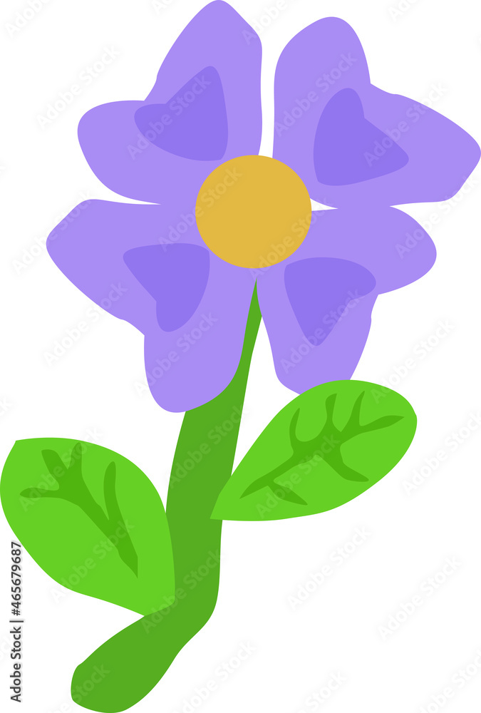 flower in purple tone,plant for beauty,vector drawing,isolate on a white background flower in purple tone,plant for beauty,vector drawing,isolate on a white background