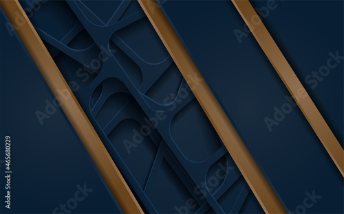 Realistic navy background texture with line gradient brown