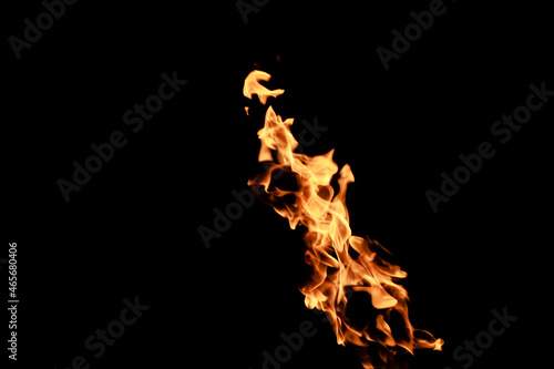 flames on a black background © Arina