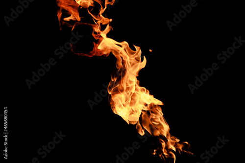 flames on a black background © Arina