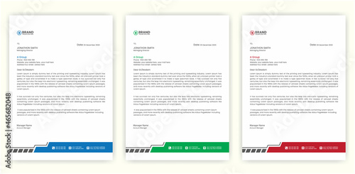 Awesome letterhead design, Abstract modern Letterhead Design Template, Creative pad design, Newsletter design template