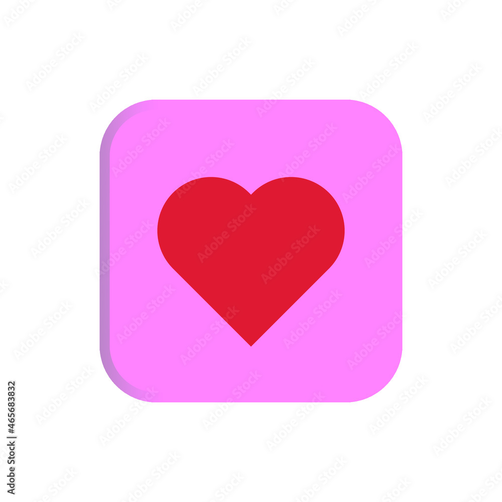 Heart icon, Symbol of Love Icon flat style modern design Isolated on Blank Background. Vector illustration. Heart icon, Symbol of Love Icon flat style modern design Isolated on Blank Background. Vector illustration.