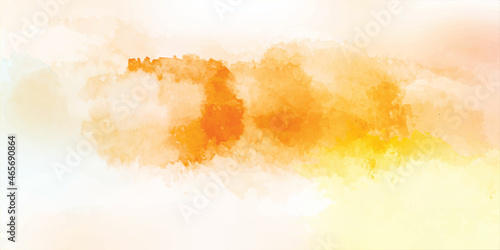 Abstract yellow color watercolor background for graphic design