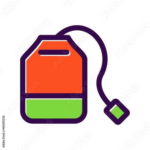 Tea Bag Filled Vector Icon Design