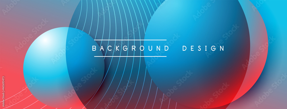 Gradient circles with shadows. Vector techno abstract background. Modern overlapping forms wallpaper background, design template Gradient circles with shadows. Vector techno abstract background. Modern overlapping forms wallpaper background, design template
